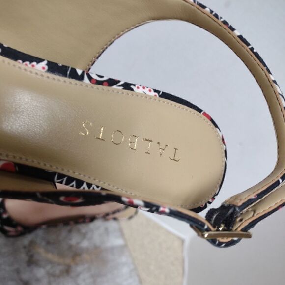 👍 Talbots Slingback Kitten Heels Size 9.5.  A3 - Picture 4 of 6